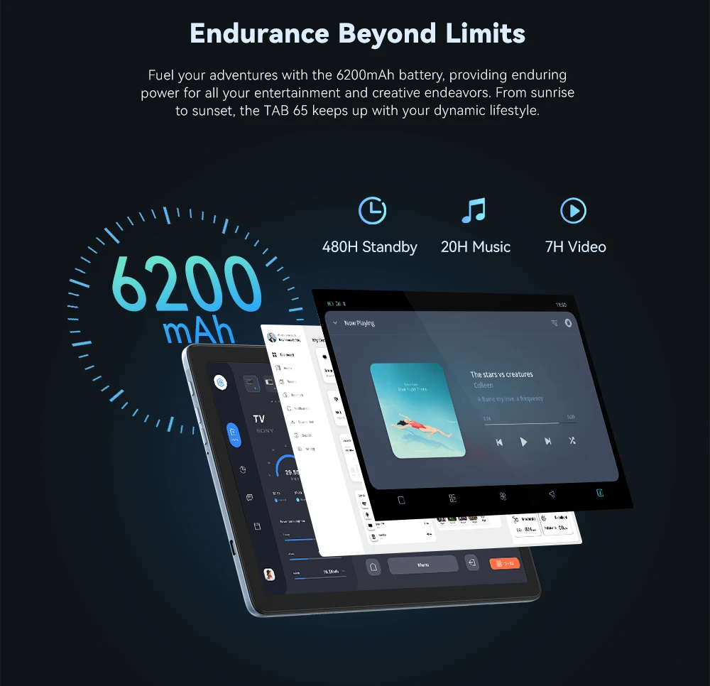 [Ship From UK]Cubot TAB 65 10.1-Inch HD+ 90Hz Screen Tablet Android 15 Octa-Core 12GB(4+8) RAM 128GB ROM 13MP 6200mAh OTG Pad PC
