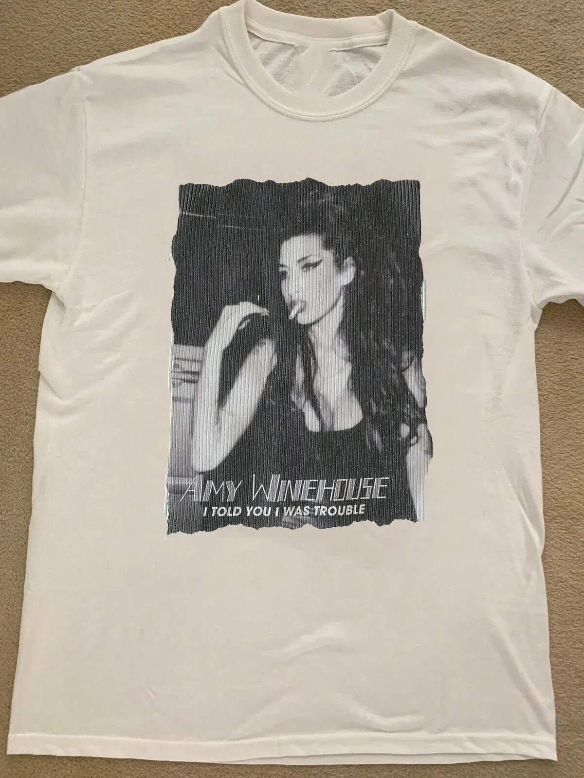 Amy Winehouse I Told You Was Trouble T shirt White Size s 4xl GO434