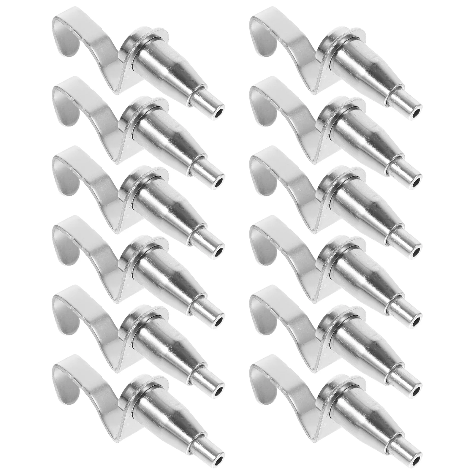 12 Pcs Ceiling Hanging Shelf Picture Rail Hook Photo Hooks Coat Hanger Wire Rope Cable Silver Travel