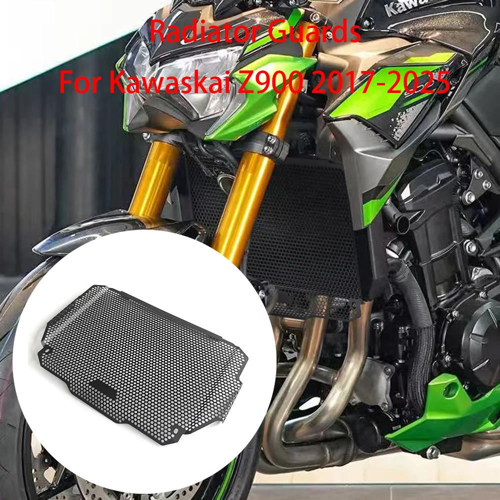 

For Kawaskai Z900 2017-2025 Motorcycles Water Tank Network Cooling Cover Accessories Radiator Grille Guard Cover Protector