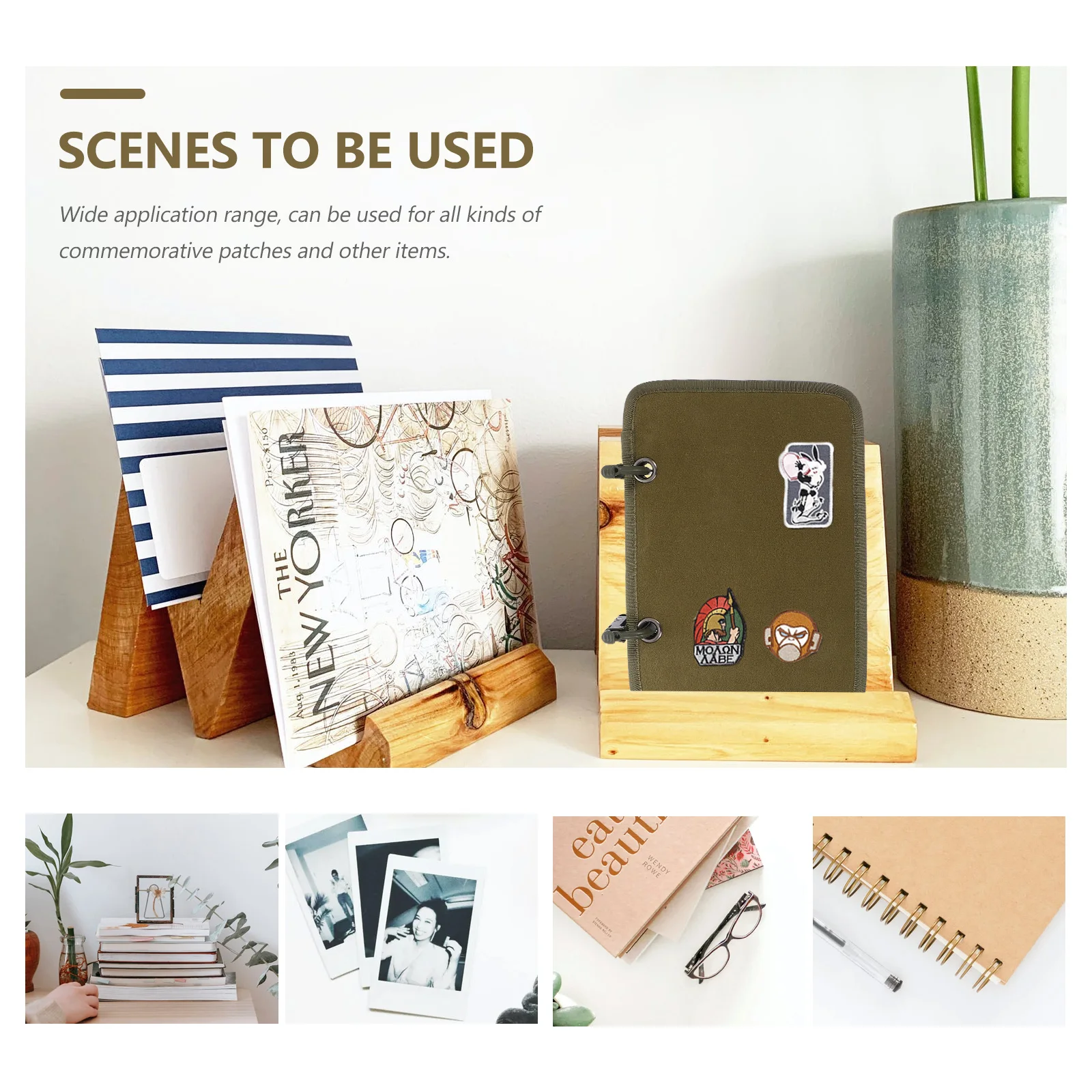 

Armband Storage Board Patches Holder Military Sticker Collection Album Thick Flat Sealed Design Displaying Board Arm Patch Books