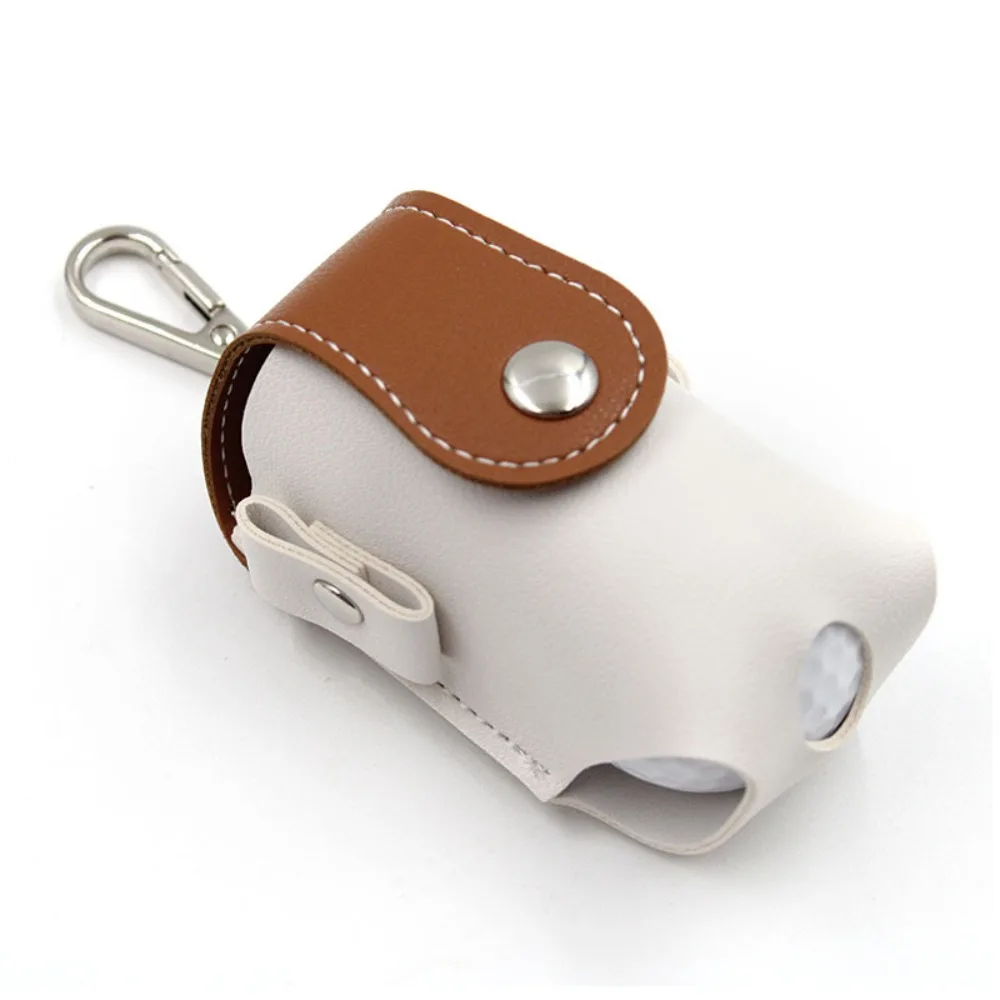 

Mini Golf Ball Waist Bag Waterproof 2 Balls Golf Belt Bag Storage Case Metal Buckle Golf Ball Container Sports Training