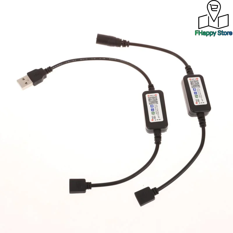1 Set RGB Colorful LED Light Strip Connector For APP Control DC USB 5V-24V Music Colorful Tape Light Mini Bluetooth Controller
