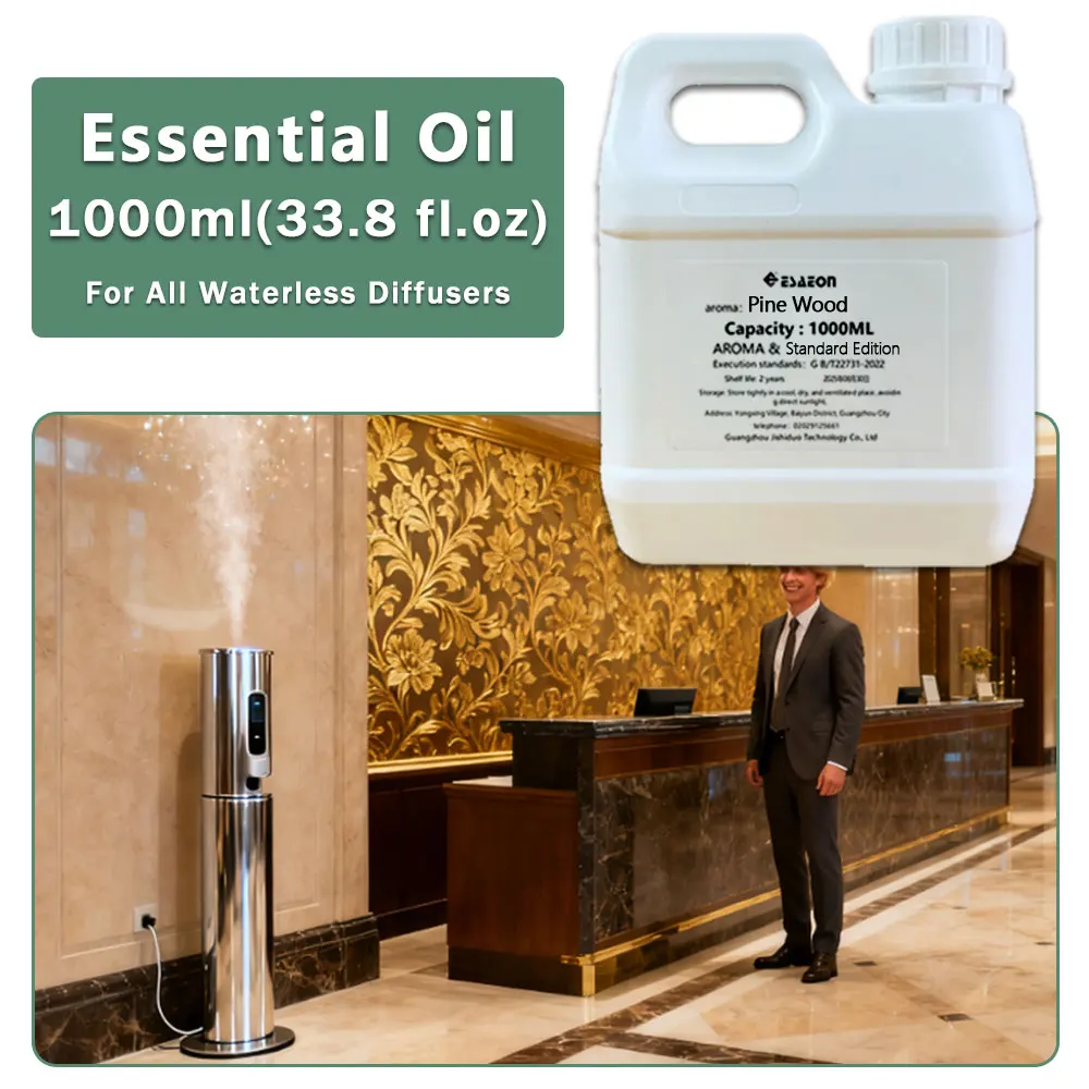 ESAEON Essential Oil, For All Waterless Aromatherapy Machines, Hotel Household Aroma Machine Oil, Pine Wood - 1000ML(33.8 fl.oz)