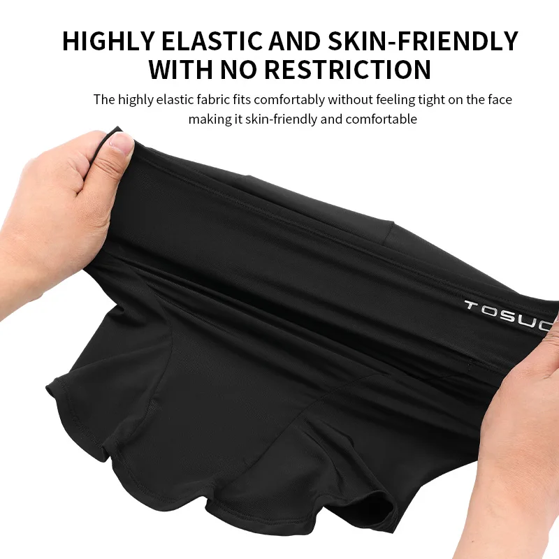 TOSUODSummer UPF50+ UV Protection Ice Silk Full Face Mask Breathable with Glasses Hole Quick-Drying for MTB Road Cycling Outdoor image 3