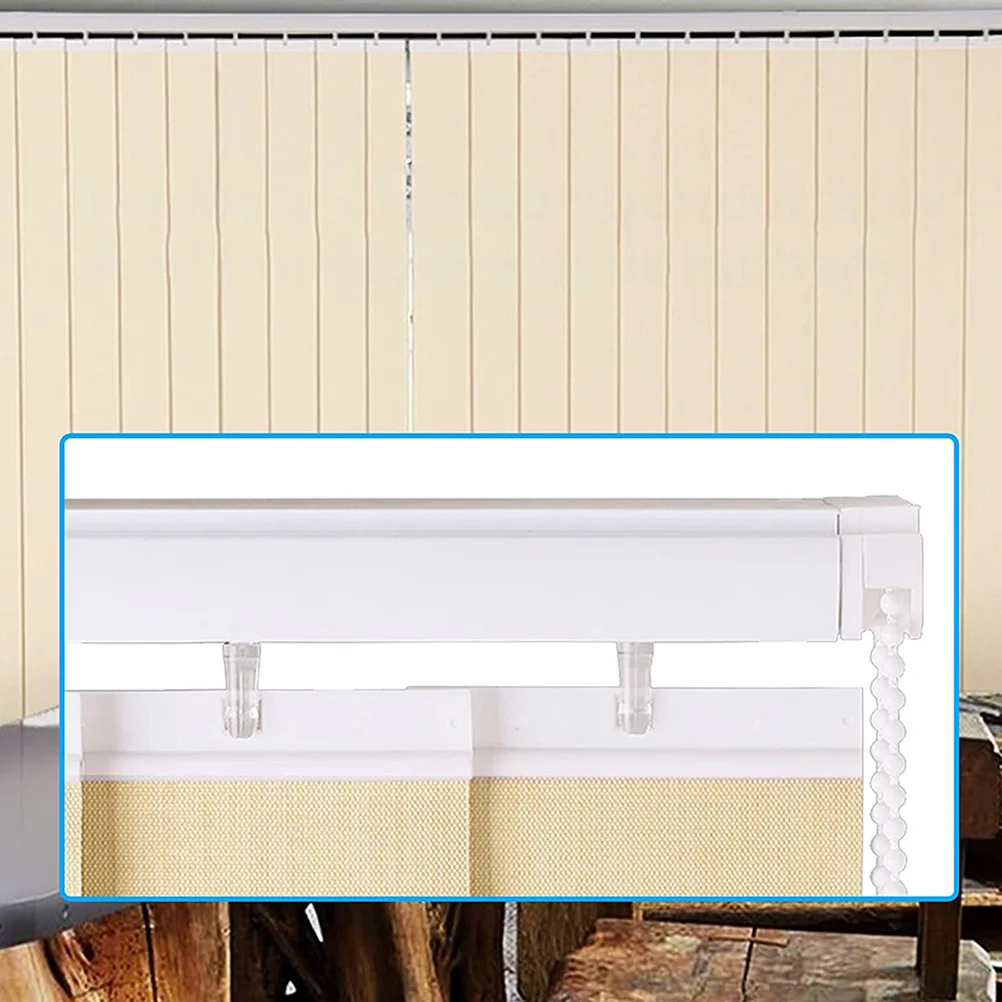 

24Pcs PVC Vertical Blind Repair Tabs Transparent Adhesive Blind Vane Saver Clip Replacement for Vertical Blinds Repair