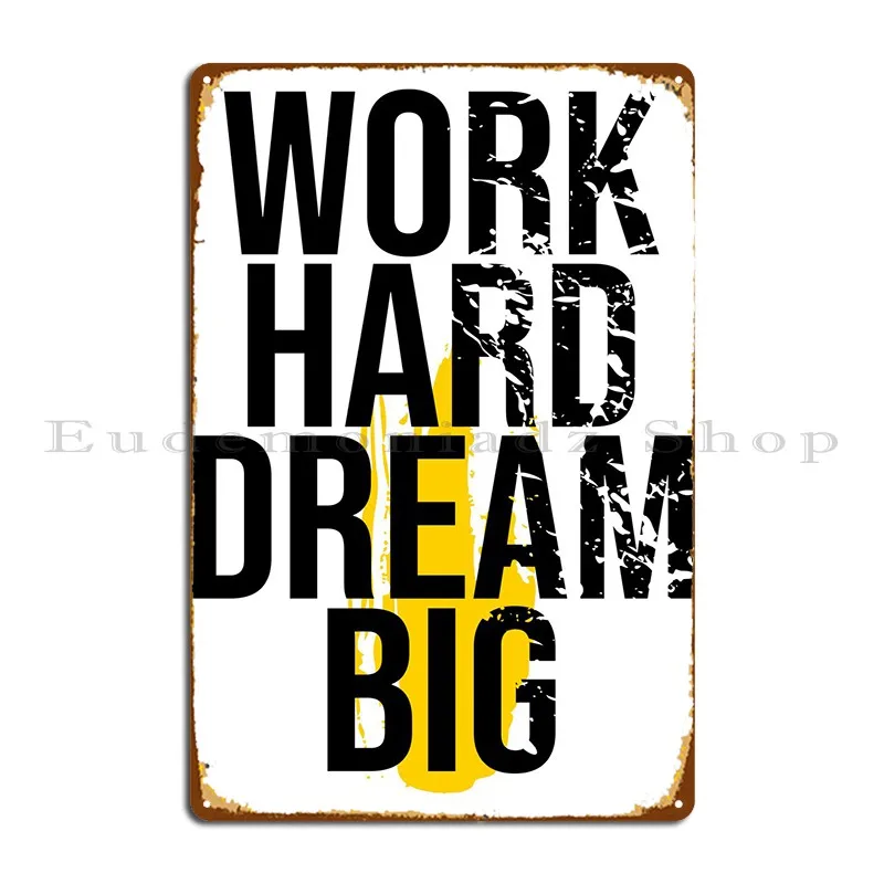 Рабочий ЖЕСТКИЙ МЕЧТА большой металлический знак клуб создание стен роспись дизайн создание оловянного знака постер Рабочий ЖЕСТКИЙ МЕЧТА большой металлический знак клуб создание стен роспись дизайн создание оловянного знака постер