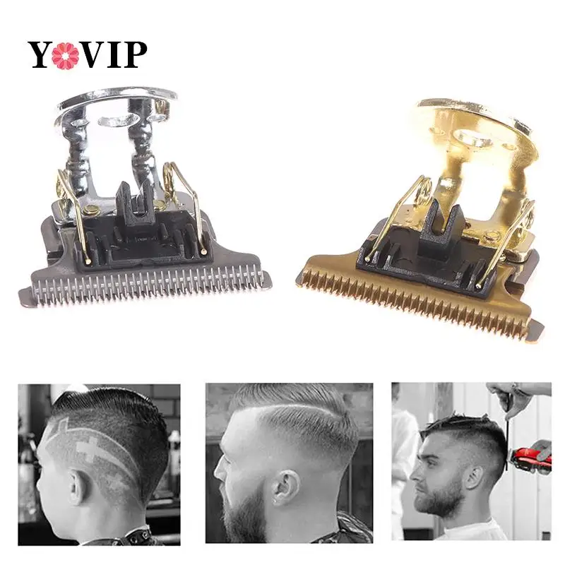 T-Shaped Hair Clipper Blade With Stand T9 Blade Trimmer Replacement Clipper Head