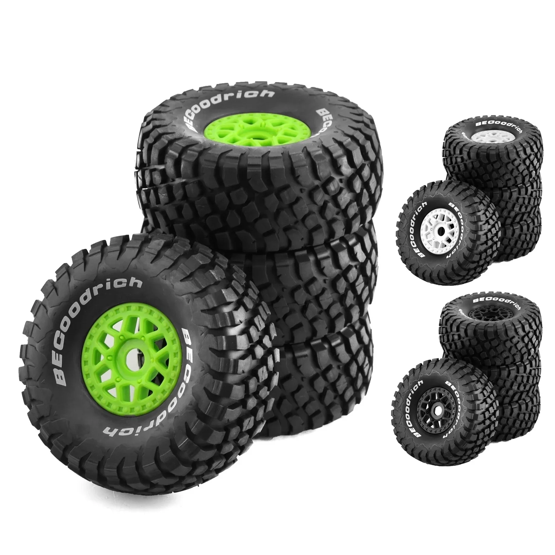 DogRC 4Pcs 138mm 1/7 Desert Short Course Truck Tire 17mm Wheel Hex for ARRMA Mojave TRAXXAS UDR Yikong DF7 FS Off-road Buggy RC