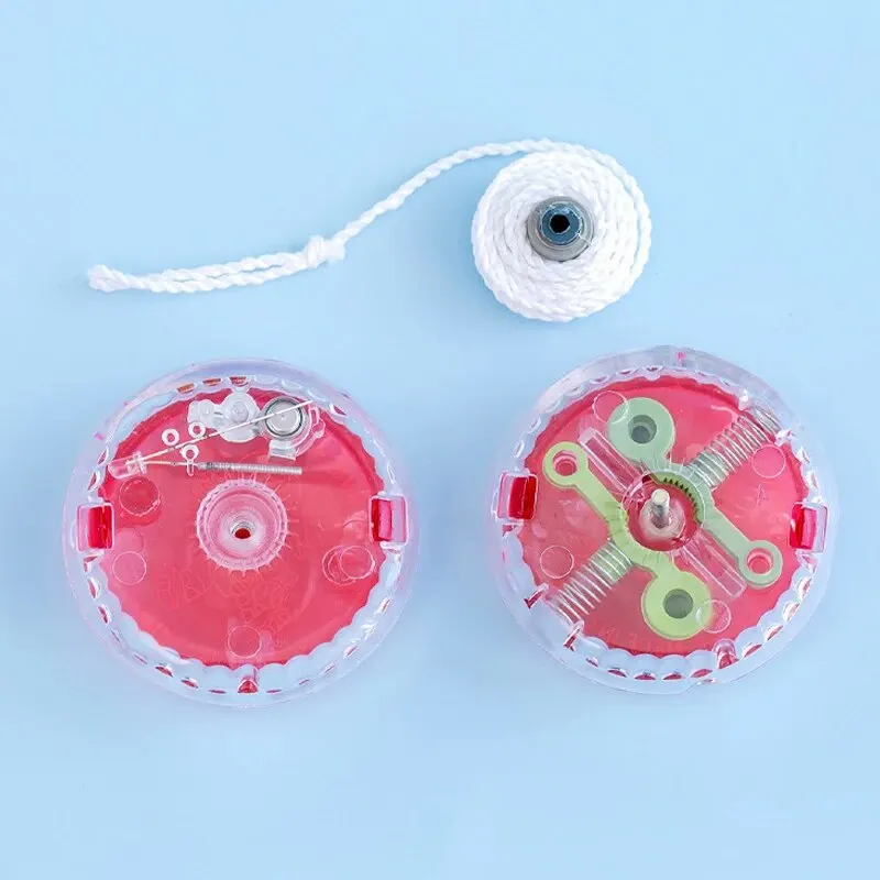 1ชิ้นเปิดไฟโยโย่ของเล่นแฟชั่นแสนสนุกของเล่นคลายเครียดขนาดกะทัดรัดและพกพาได้เกมงานรื่นเริงเกมแบบโต้ตอบ