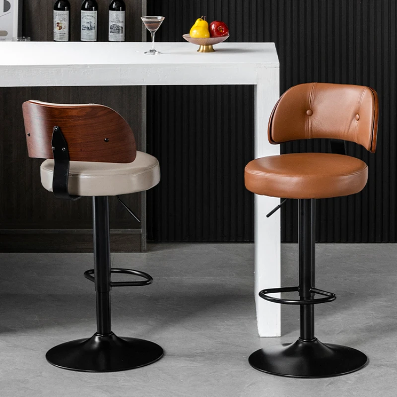 

Kitchen Modern Bar Chairs Swivel Adjustable Metal Counter Living Room Bar Chairs Luxury Design Height Banqueta Furniture SR50BC