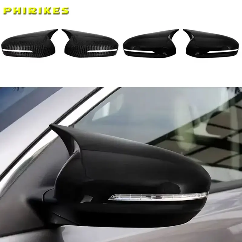 

Крышка зеркала заднего вида на боковую дверь, наклейка, отделка из АБС-пластика, углеродное волокно, черная для KIA K5 Optima 2011-2015, крышка зеркала