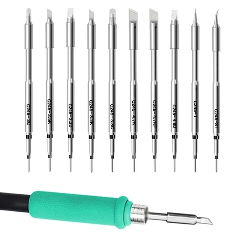 Stable C245 Soldering Tip Fine Point Soldering Tip Efficient for Enhances Precisions in Soldering & Electronic Assembly