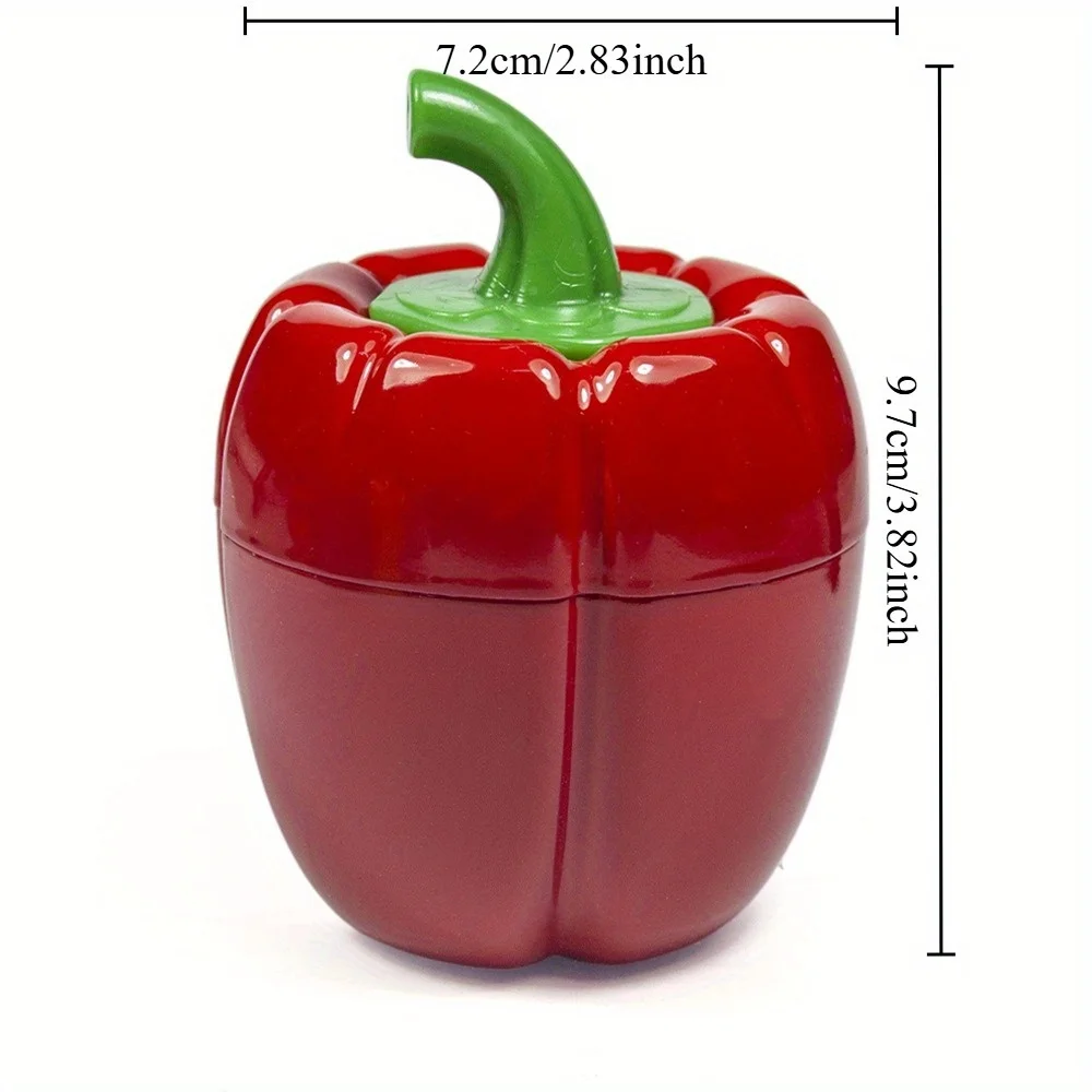 Cute Herb Grinder for Pepper Seasonings Spice Four-Layer Large Capacity Portable Spice Grinder Kitchen Men Creative Gift