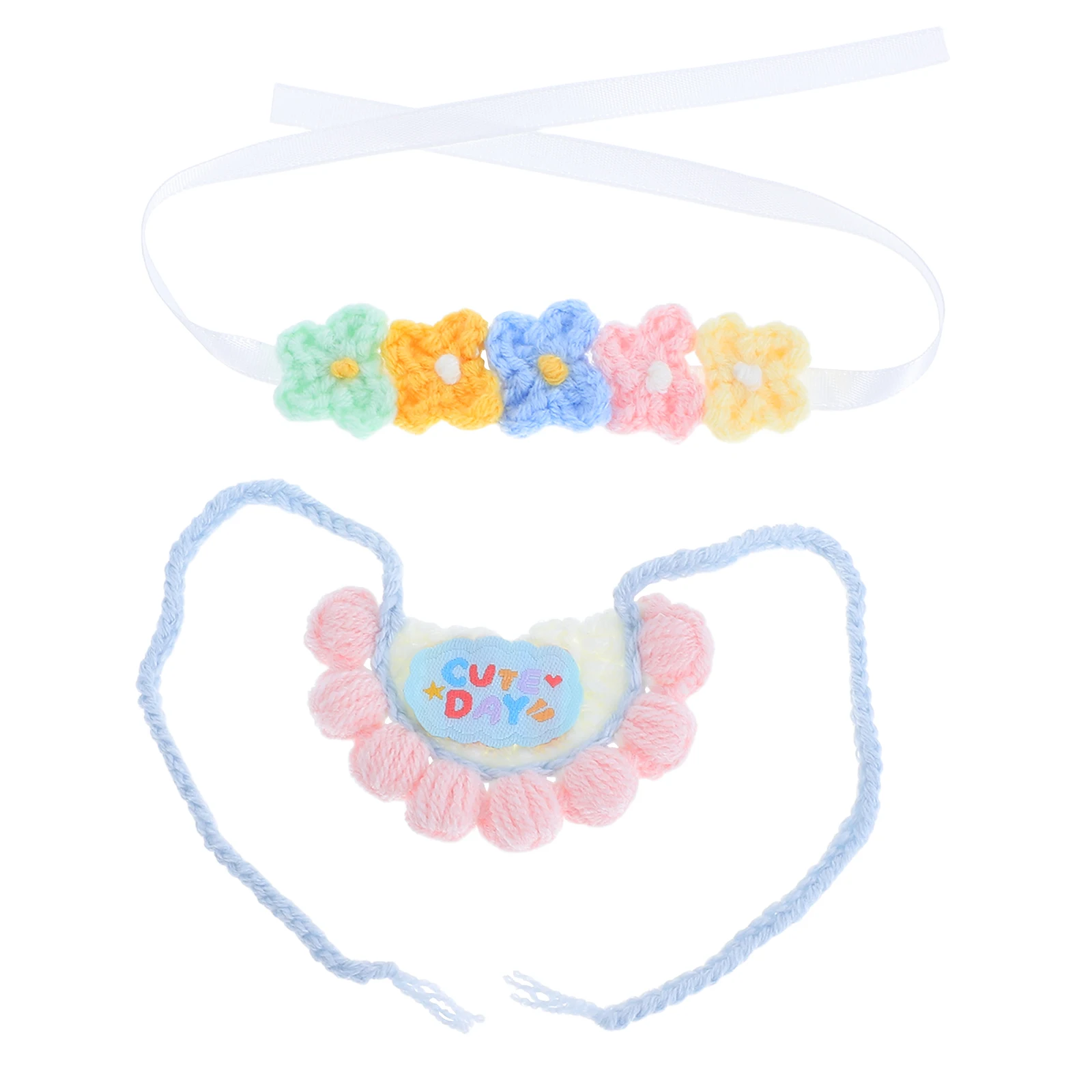 

Trouble Decorative Headband to Weave Accessories Bib Cotton Thread Clothing for Collections Baby Girl