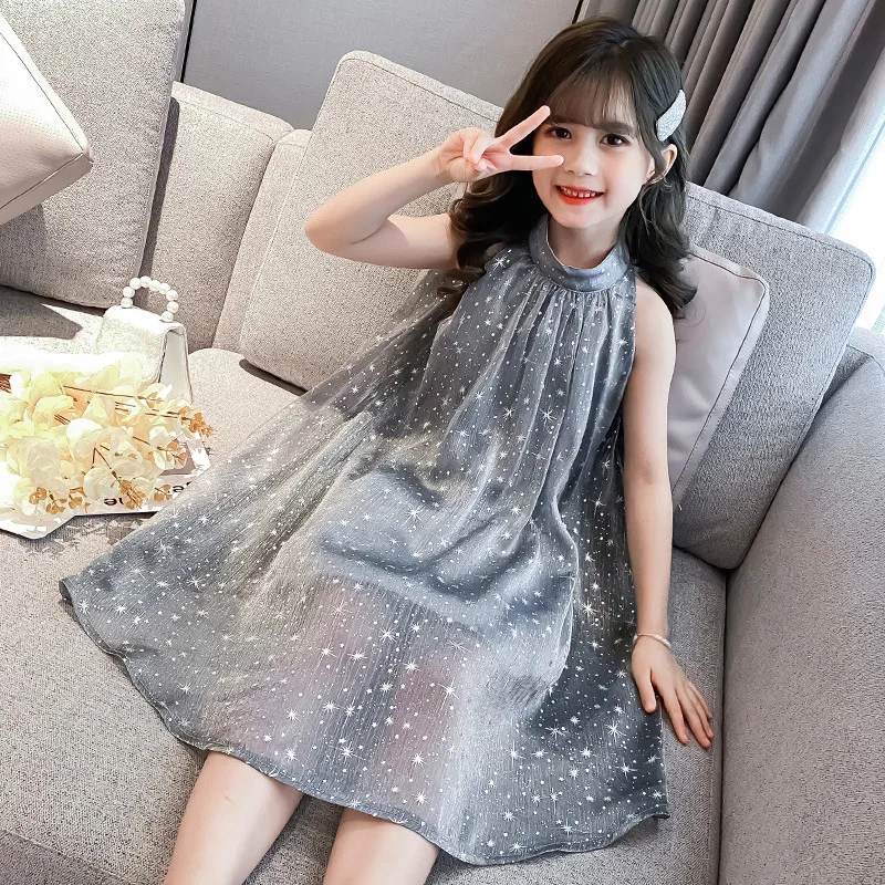 Girls Summer Dress Princess Dresses 2022 New Children's Clothing 12 Clothes 11 Children 10 Student Fashion 9 Years Old 8 7 Kids