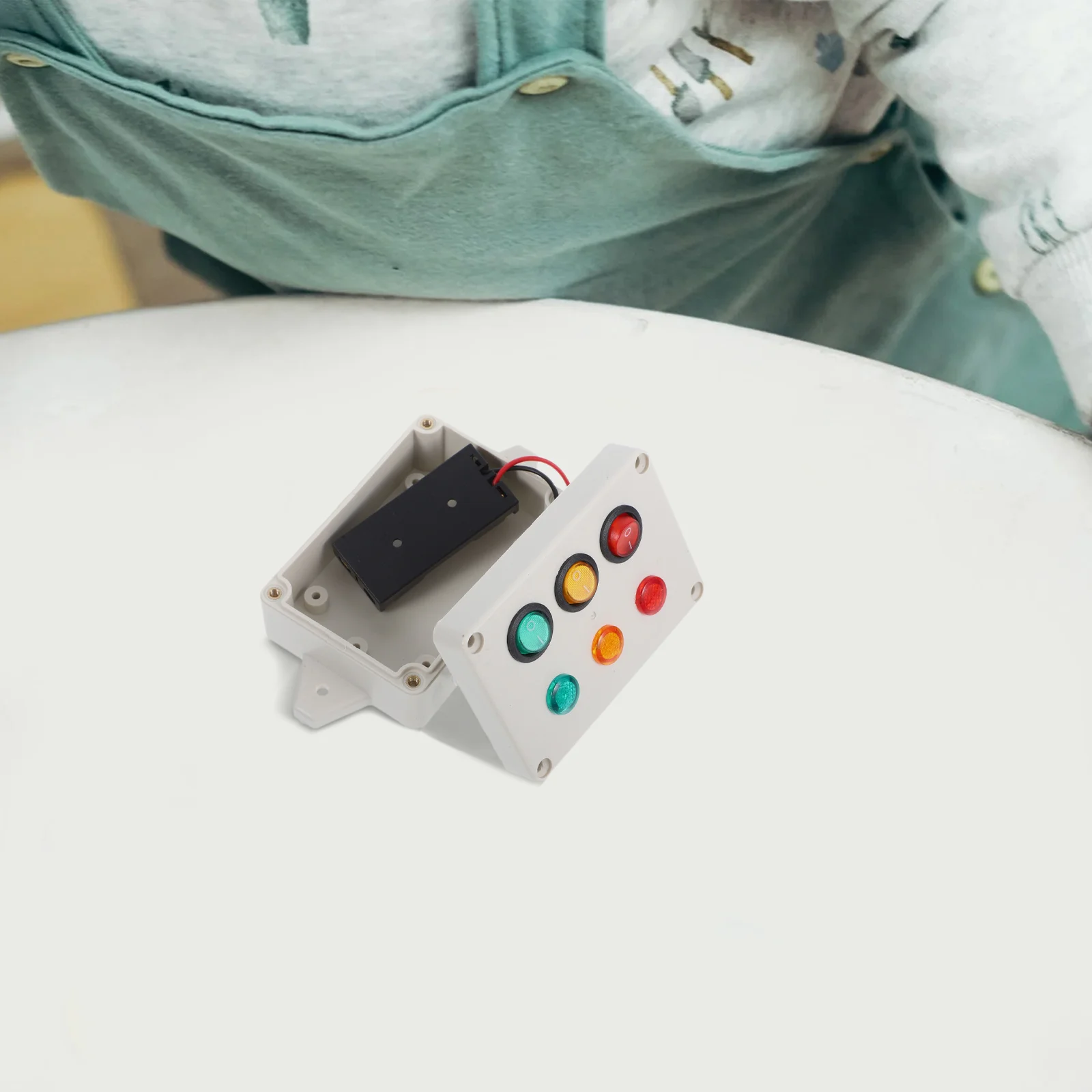 1 ensemble de panneaux interactifs avec lumières LED 3 couleurs, panneau d'activité pour tout-petits, pour la Coordination et la créativité des enfants