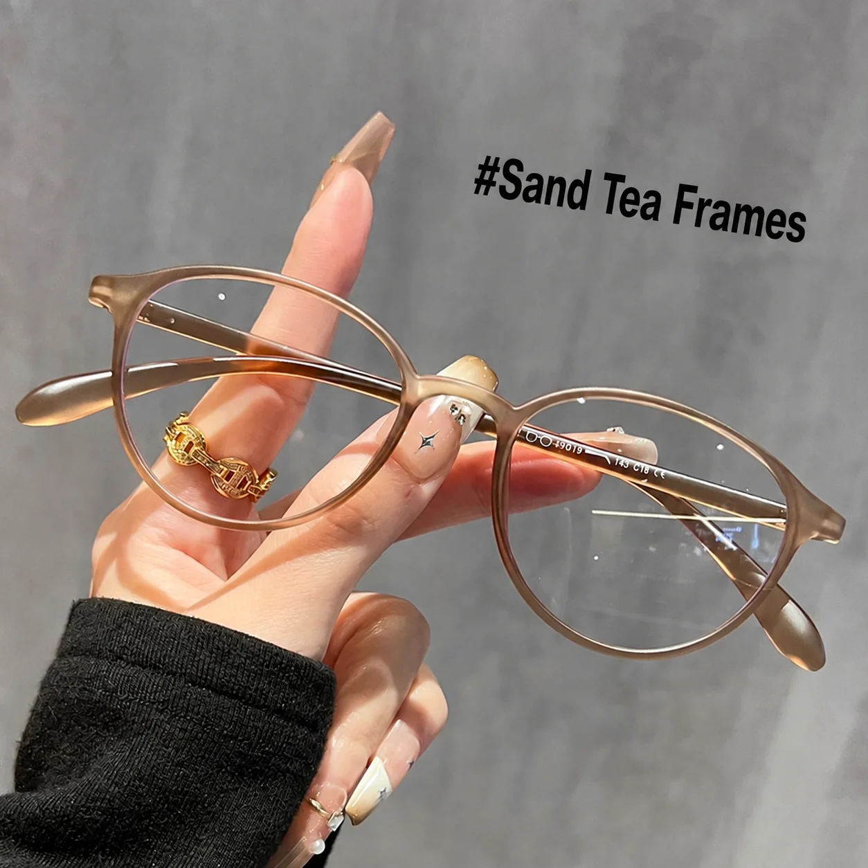 KLASSNUM Prescription Compatible Eyeglasses Frames Round Myopia Eyewear Blue Light Blocking Eyeglasses Frames Retro For Office