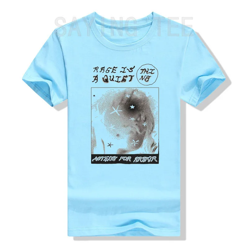 Hayley Williams T-Shirt Blütenblätter Skizzenkunst Grafik Vintage T-Shirt Rage Is A Quiet Retro-Stil Musikliebhaber Spruch T-Shirt Kurzarm – Detail 14