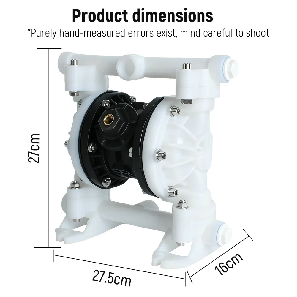 مضخة الحجاب الحاجز البلاستيكية التي تعمل بالهواء، مضخة السوائل الصناعية AODD، مضخة الحجاب الحاجز الهوائية، مضخة النقل الكيميائي