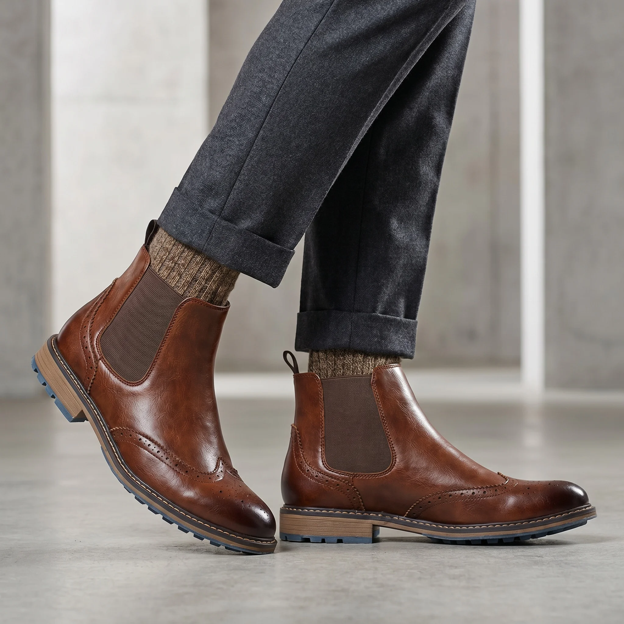 Chelsea Boots Men Comfortable - Men'S Fashion Model 评论和价格