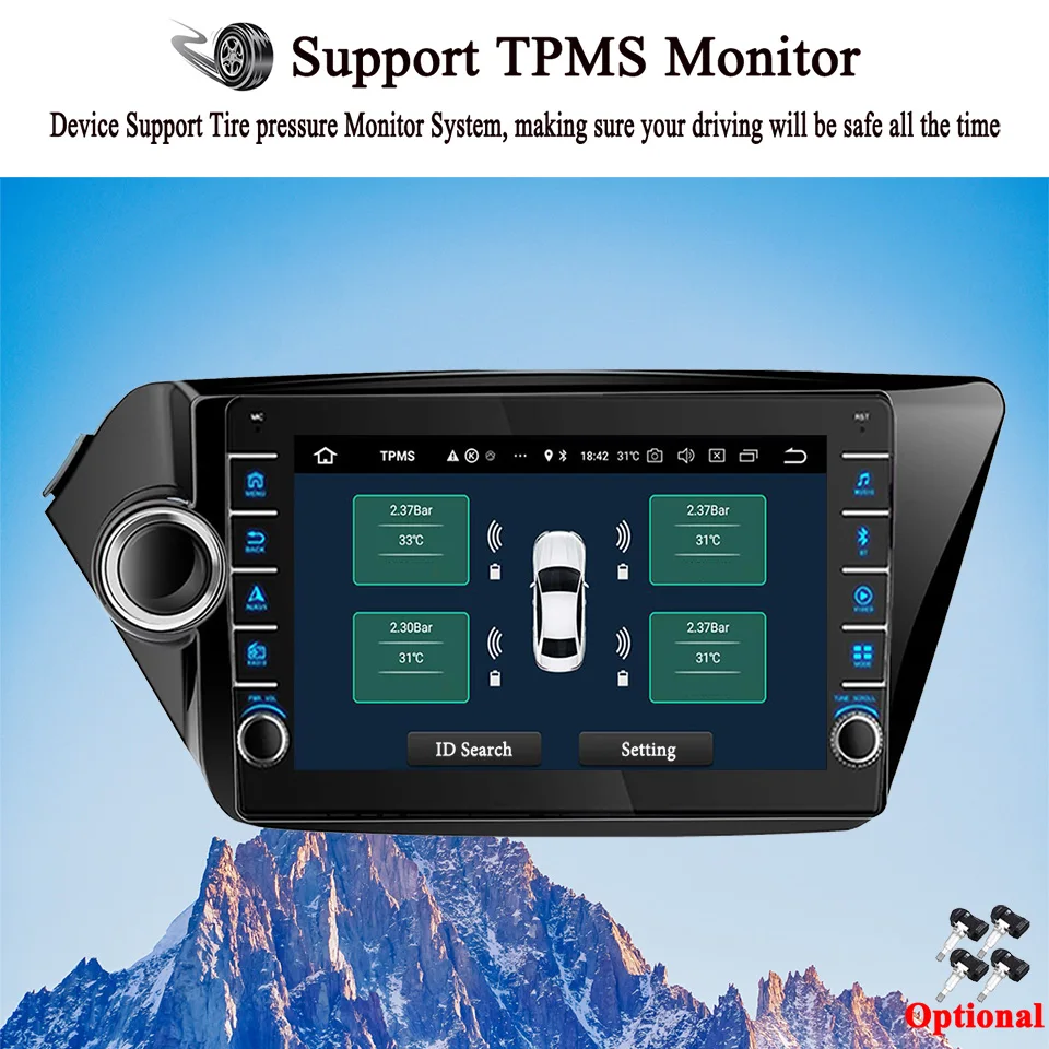 8G 128G Android 14 Carplay Auto HU For KIA RIO K2 2011 - 2016 Car GPS Navi Monitor DVD PC Tablet Car intelligent systems DSP BT