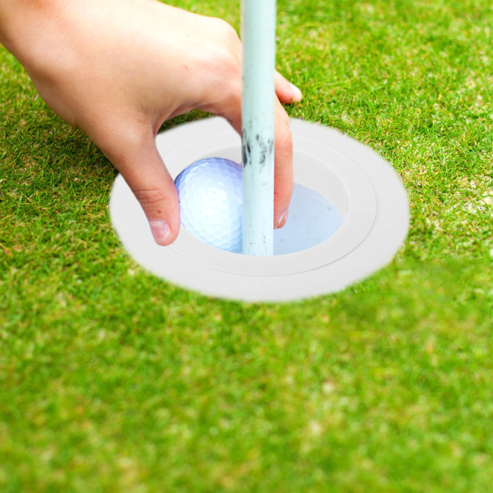 

1 Set Of Hole Cup Ring Thickened Golf Training Tool Portable Putting Practice Aid For Green Hole Protection Golf Practice Tool