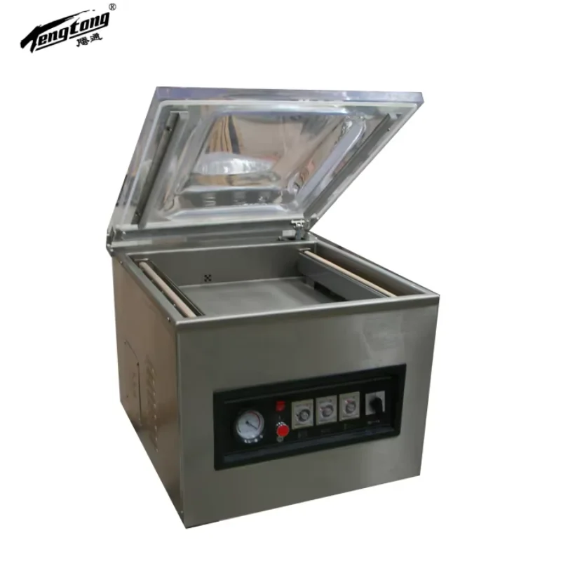 

VA-400 Continuous Band Sealer Rice Thermoforming Machine Vacuum Can Sealer Machine Packing Machine Food Vacuum Sealer