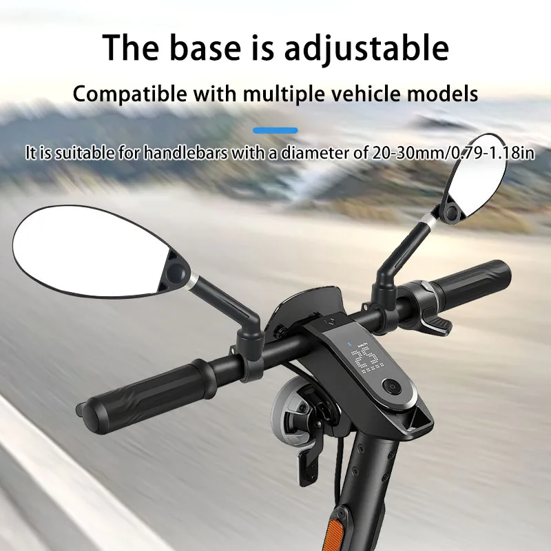 AliExpress Bicycle rearview mirror/Electric bike rearview mirror/Mountain bike universal long-pole high-definition rearview mirror/adjustab