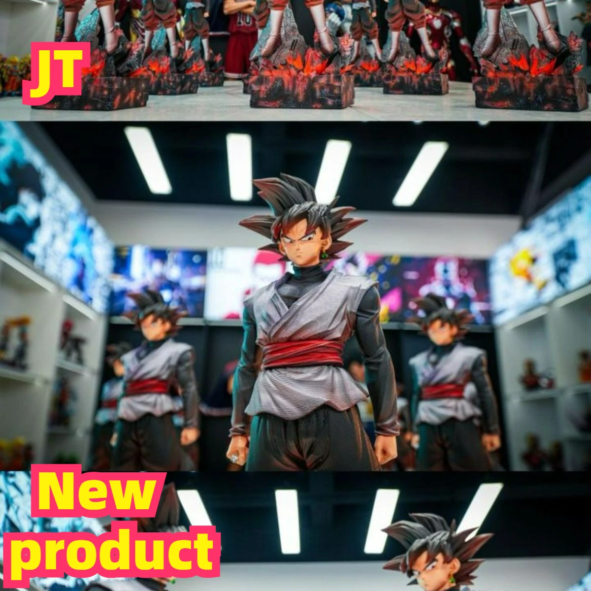 

New JT Studio 37CM Dragon Ball Zamasu Anime Figures Goku Black Figure PVC Statue Desktop Decoration Collection Model Toys Gifts