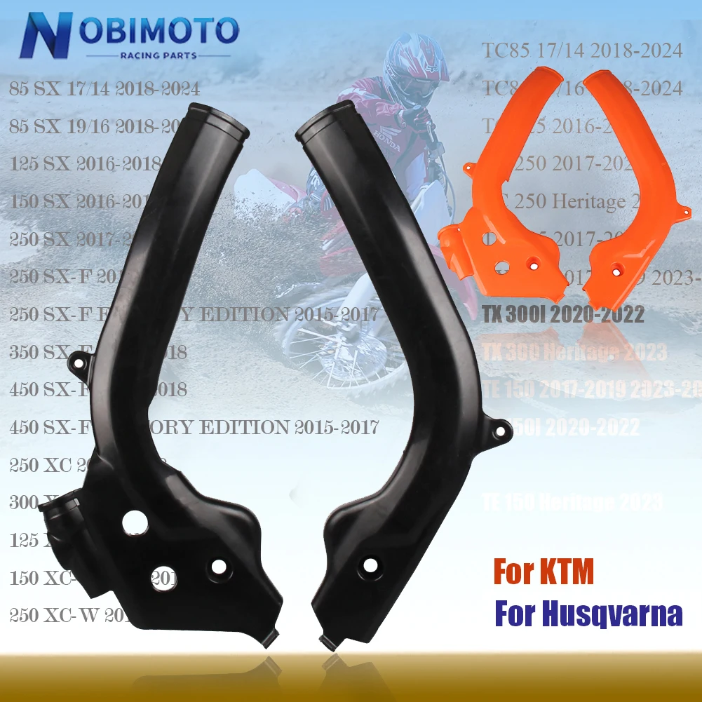 NOBIMOTO Motorcycle X-Grip Frame Guard Protector Cover For KTM Husqvarna SX XC F 2016 XCW EXC 2018 For TC TX TE FC FE FX 16-2024