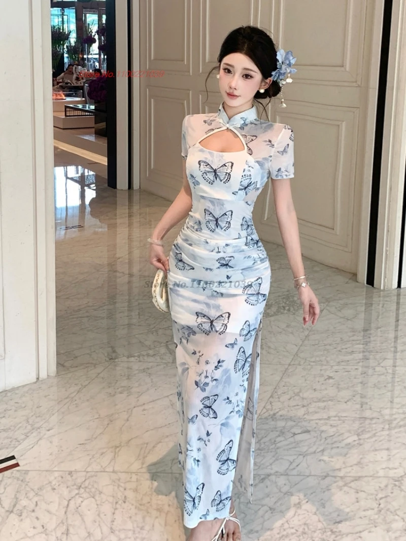 2026-oriental-sexy-nightclub-dress-improved-cheongsam-traditional-butterfly-print-mesh-qipao-bodycon-dress-banquet-evening-dress