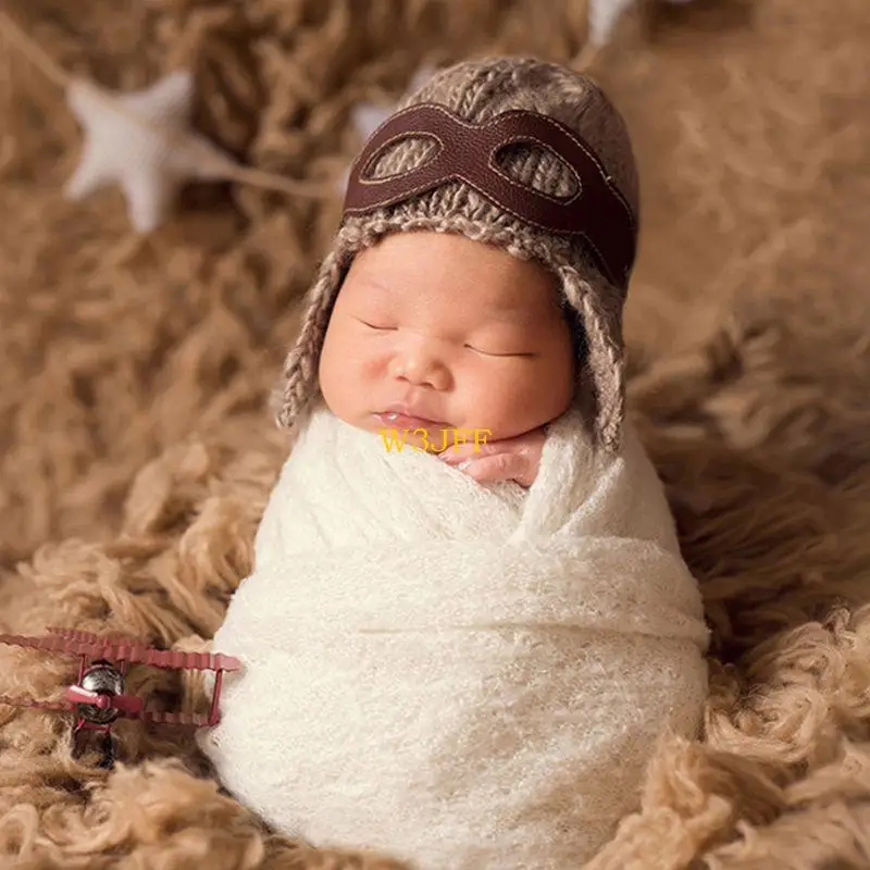 W3JF Dễ Thương Lực Lượng Không Quân Nón Ngộ nghĩnh Trang Trí Quốc cho Bé Cosplay Hình Đạo Cụ Mũ Dệt Kim Balo Mũ Phong Cách