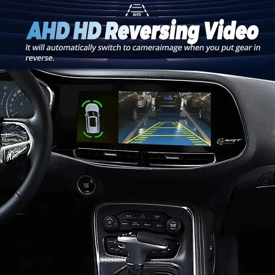 Car Radio For Dodge Challenger SRT Hellcat 2010-2023 Android LCD 12.3inch Touch Screen Multimedia Player GPS Navi 4G DSP Carplay