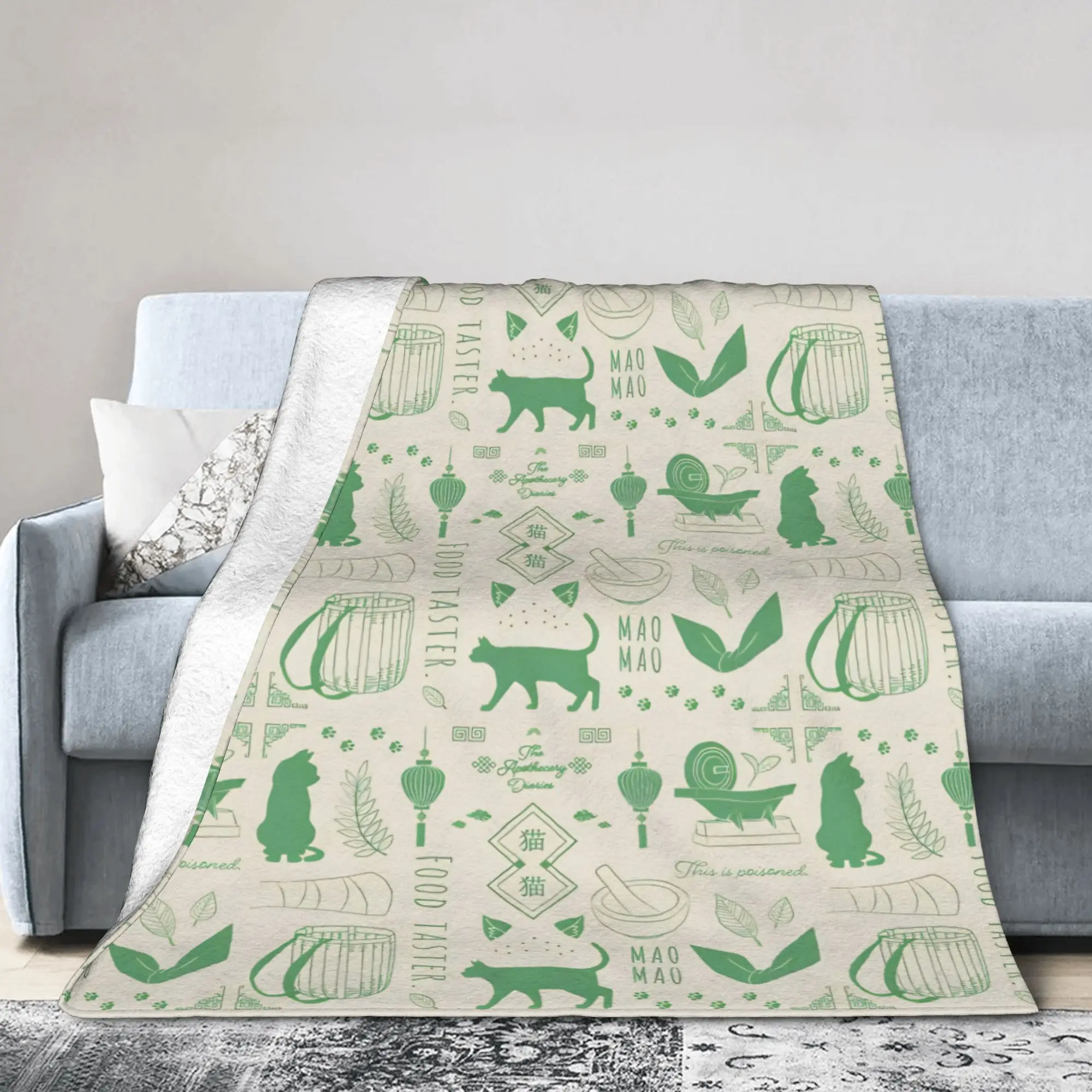 Maomao Anime Blanket Fleece The Apothecary Diaries Super Soft Throw Blanket for Bedding Couch Bedspread