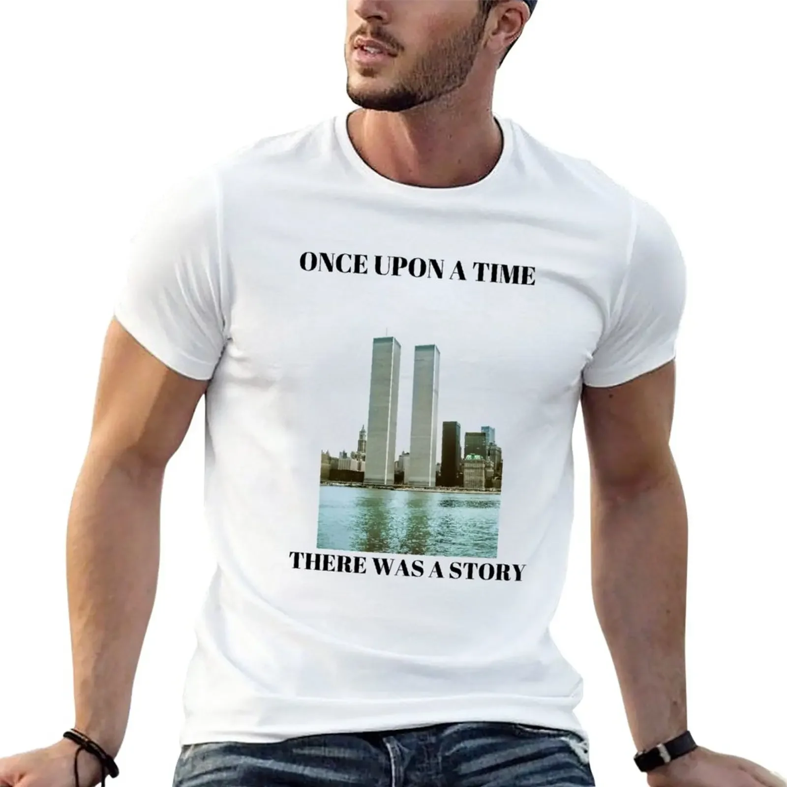 

TWIN TOWERS T-Shirt sports fans blacks Aesthetic clothing mens t shirt graphic