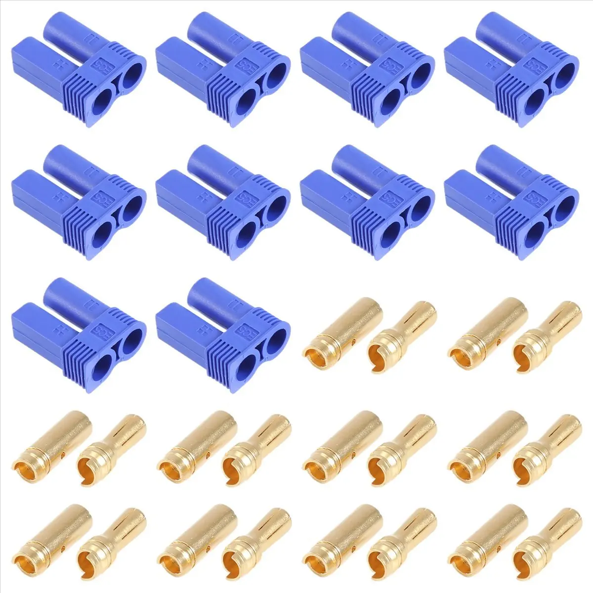 AT42 5 Pairs of EC5 Banana Plug Connector Female+Male for RC ESC LIPO Battery/Motor