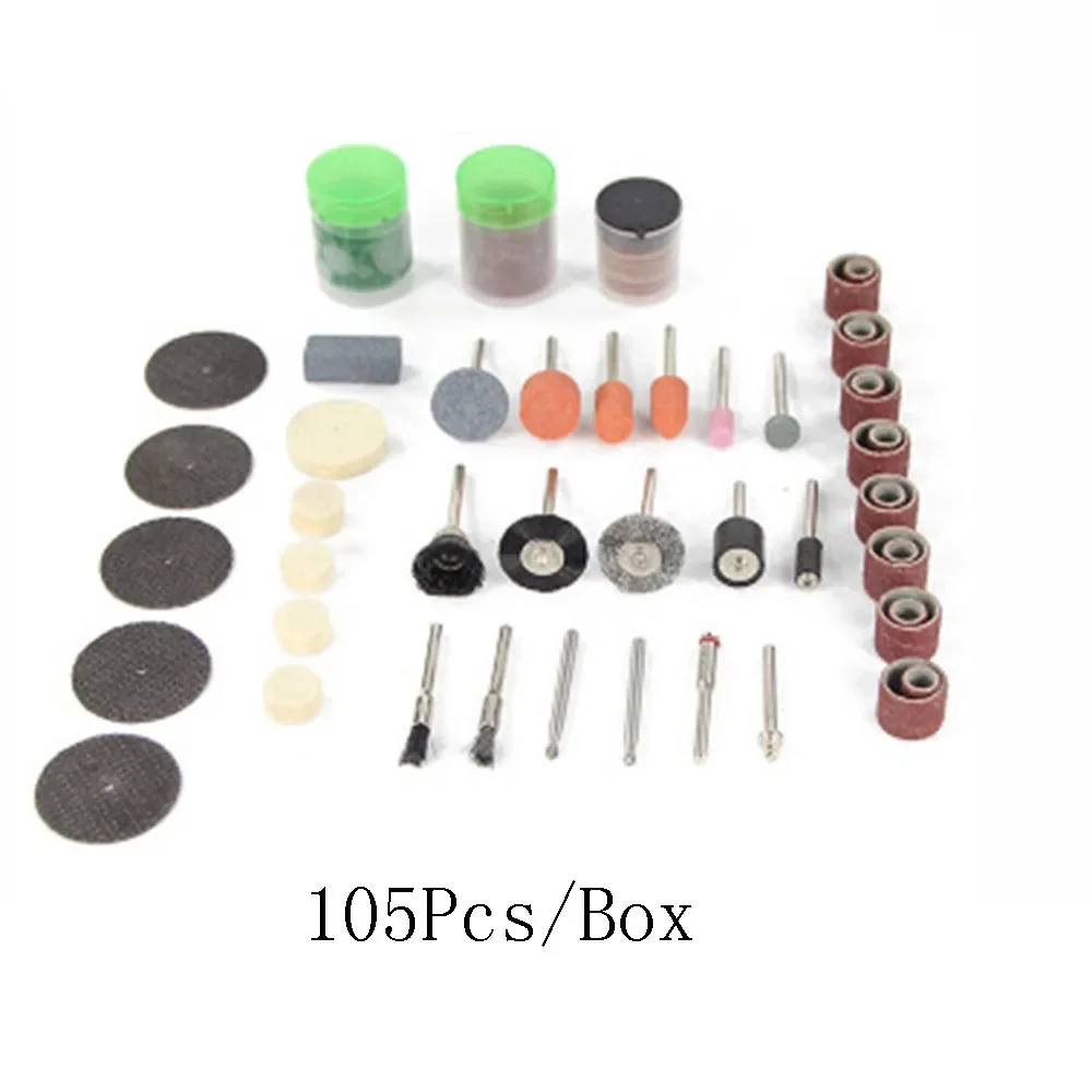 Accesorios de molienda eléctrica, 73/76/90/105/350 Uds., varilla autorroscante de lana, herramienta de grabado, mampostería DIY