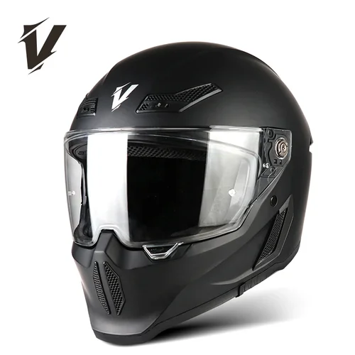 Imagen 2 del producto Nuevo Casco de motocicleta aprobado por DOT, cascos todoterreno de cara completa, Capacetes Para hombre, Cascos Para Moto para Harley Four Season
