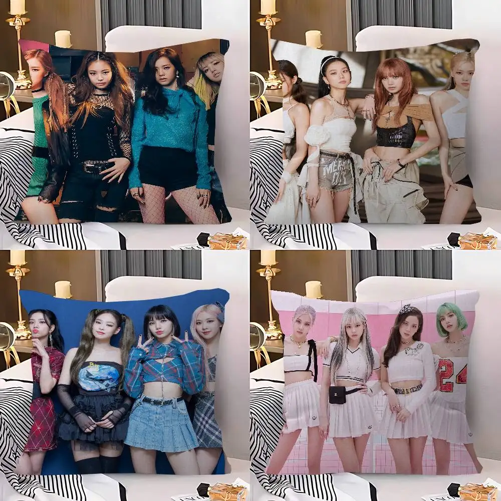 

Популярная наволочка K-pop B-Black Groups Pinkes, подарочная наволочка-подушка для спальни, дома, дивана, кресла, декоративная наволочка для сиденья