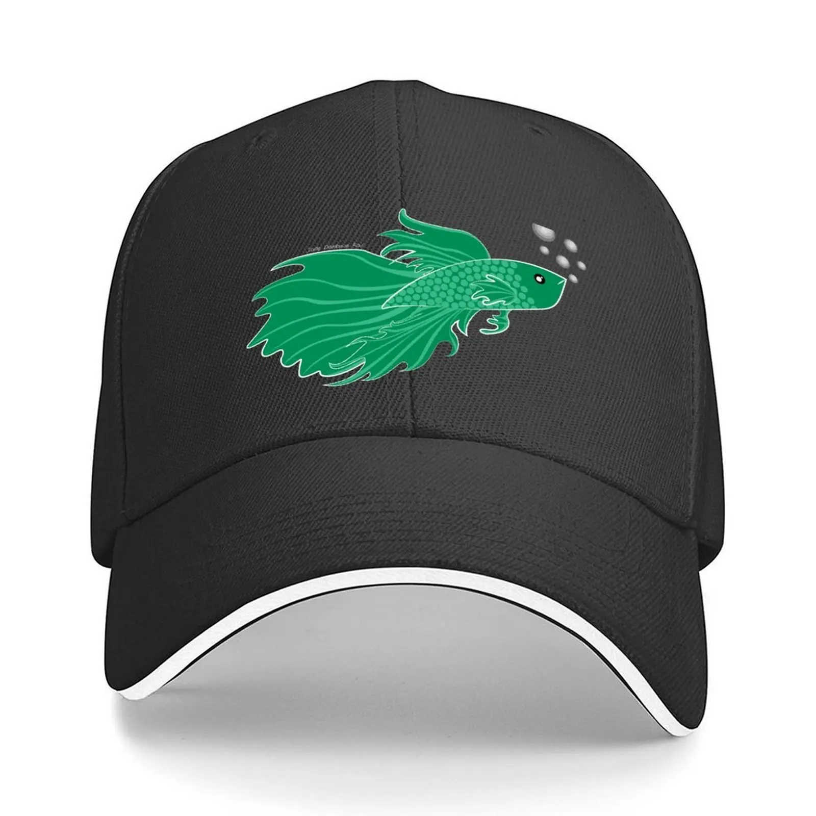 

Green Beta Fish Making a Bubble Nest Baseball Cap Luxury man cap Hat men Ball Cap luxury caps Women's Beach Outlet 2025 Men's