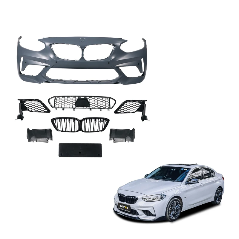 

Langyu Auto Modification Body Kits PP Plastic Front Bumper Assembly Grille 1 Series Upgrade M2C Body Kit For bmws F52 Bodykit