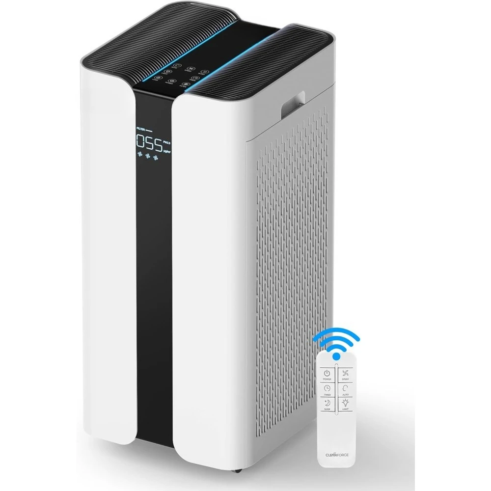 

Extra Large Air Purifier for Home MEGA1000 HEPA Filter for Dust Smoke Odor Pollen VOCs Covers 3000 sq ft