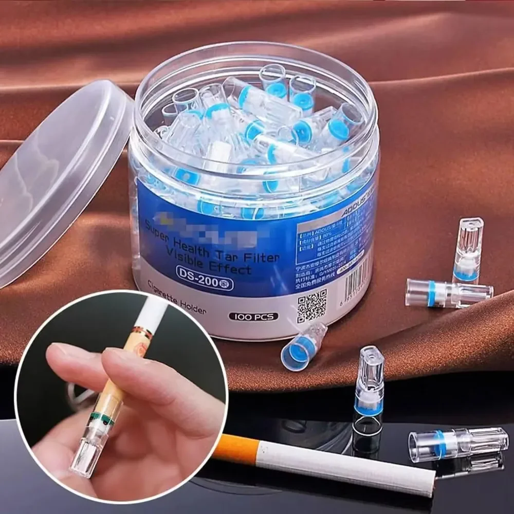 100pcs Disposable Smoking Filter Tips with Tar Reduction - Household Gadget for Healthier Smoking Experience - Gift for Friend