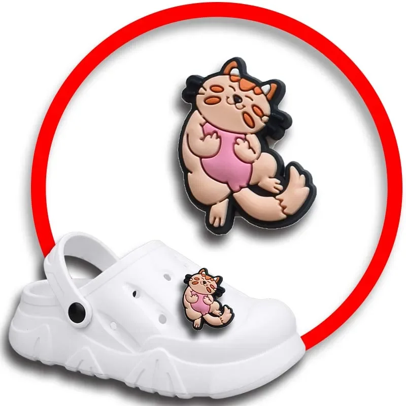 Pack Pins for Crocs Charms accessori per scarpe Qute Cat Decoration Jeans donna sandali fibbia bambini bomboniere uomo distintivi ragazzo ragazza regalo