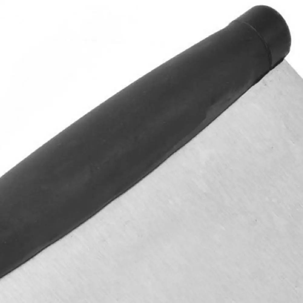 Arthritic Hands Scraper 2-pack Stainless Steel Pastry Cutter with Ergonomic Non-slip Handle Multi-purpose Dough Scraper