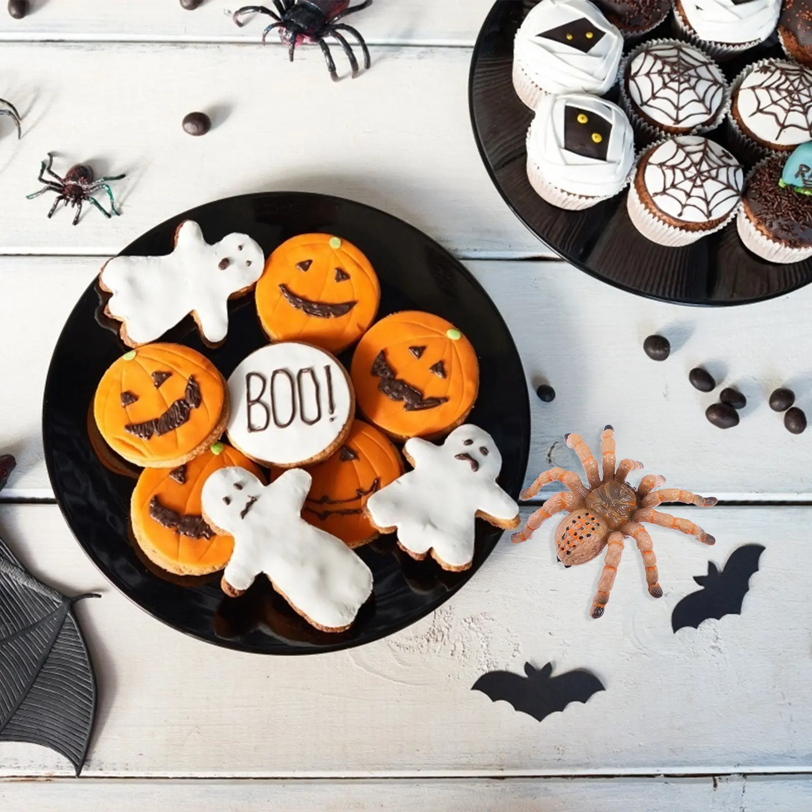 

Plastic Spider Prop Realistic Lifelike Design Halloween Prank Decoration Party Simulation Artificial Halloween Spider Prank