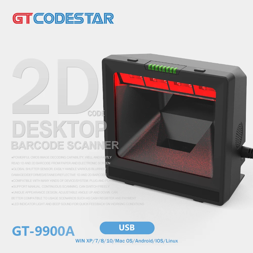 

GTCODESTAR GT-9900A High Speed Scanning Barcode Qr Code Reader Vending Machine 1D 2D Barcode Scanner Module