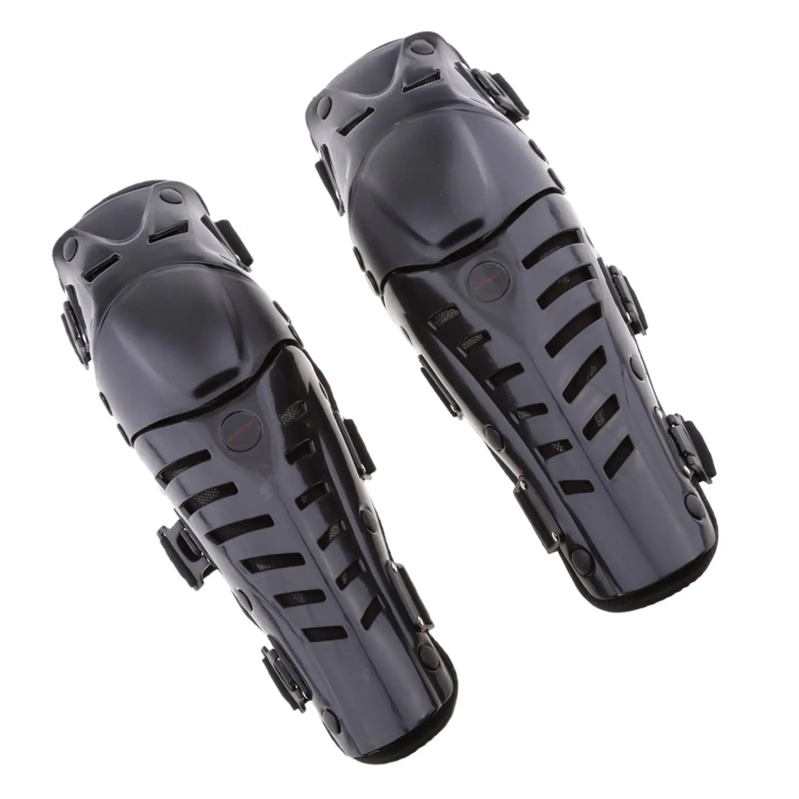 Motorcycle ATV Motocross Adjustable Elbow Knee Shin Guard Pad   for Motorbike Mountain Biking, Black