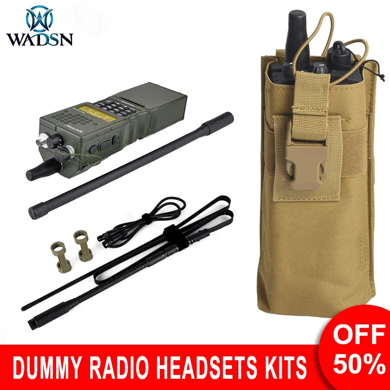 

WADSN AN/PRC-152/148 Dummy Radio Case+PRC-148/152 Antenna Package(dummy)+Tactical Vest System Pouch Airsoft Headsets Accessories